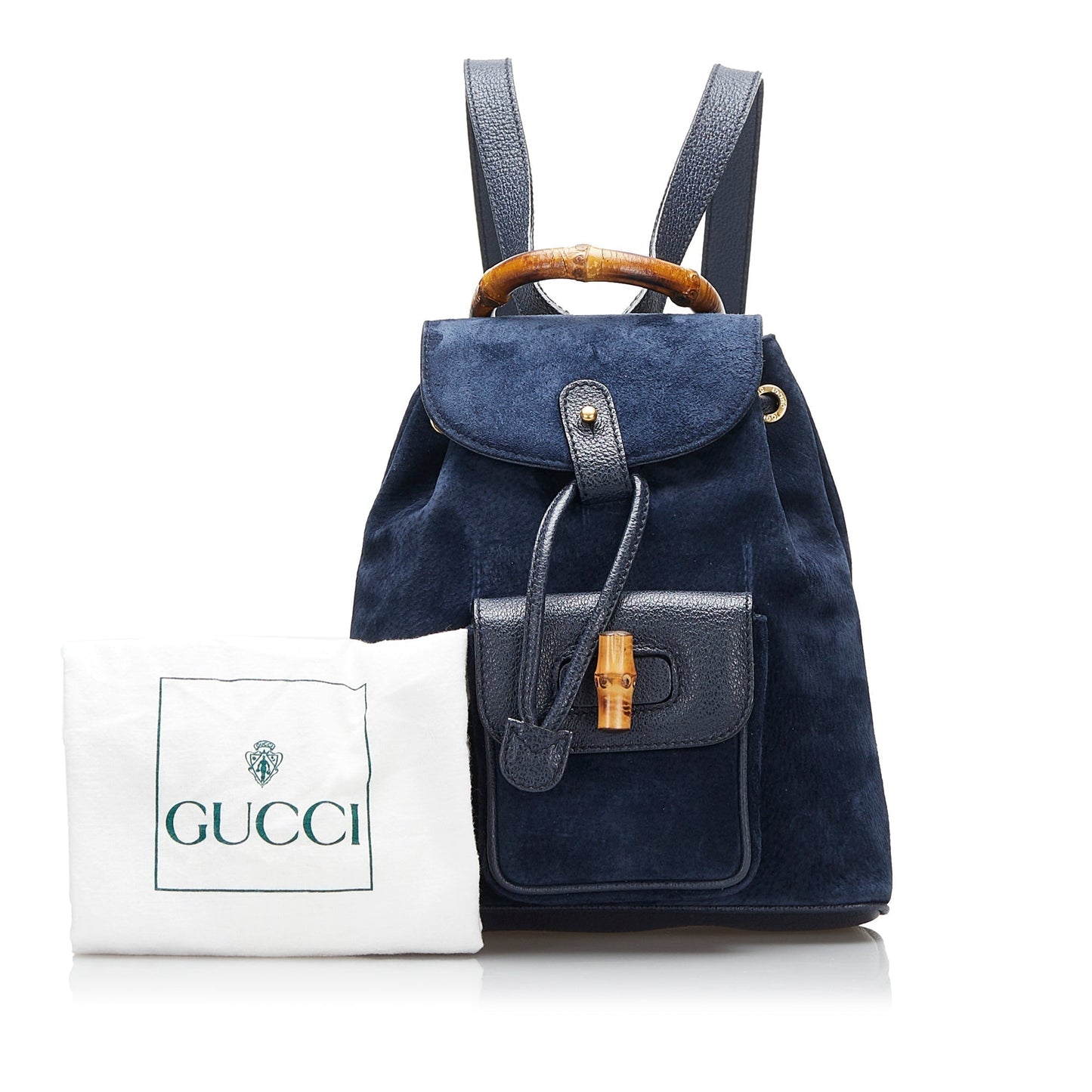 Gucci Bamboo Suede Backpack