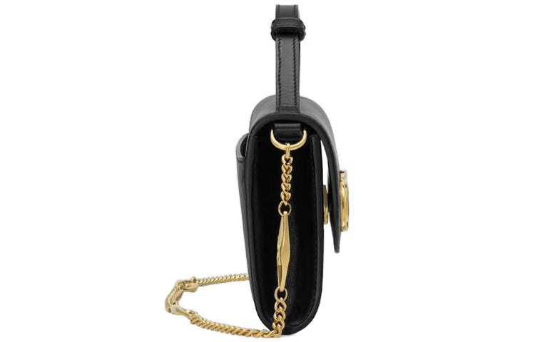 (WMNS) GUCCI Zumi Leather Shoulder Bag Black 564718-05J0X-1000