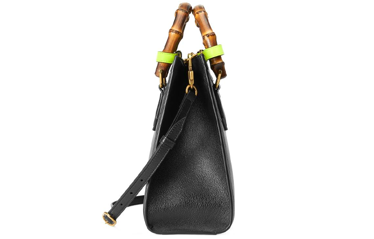 (WMNS) GUCCI Leather Diana Bamboo Knot Single-Shoulder Bag Small Black 660195-17QDT-1175