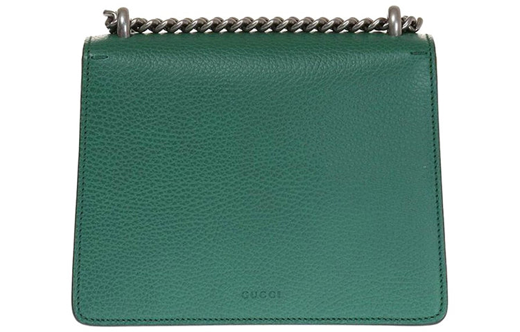 (WMNS) GUCCI Dionysus Tiger Head Leather Chain Shoulder Messenger Bag Mini Green Classic 421970-CAOGX-3120