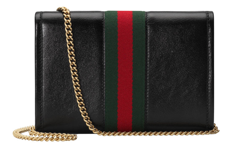 (WMNS) GUCCI Rajah SeriesClutch Chain Single Shoulder Bag mini Black 573797-0OLHX-8389