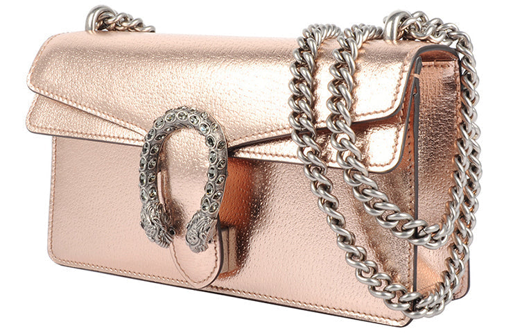 (WMNS) GUCCI SS21 DionysusSeriesSingleShoulderMessengerChain Rose Golden 499623-1TRBR-8373