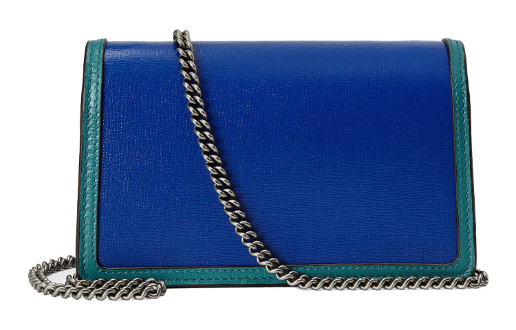 GUCCI Dionysus Single-Shoulder Bag Super Mini Blue/Green 476432-18YQX-9278