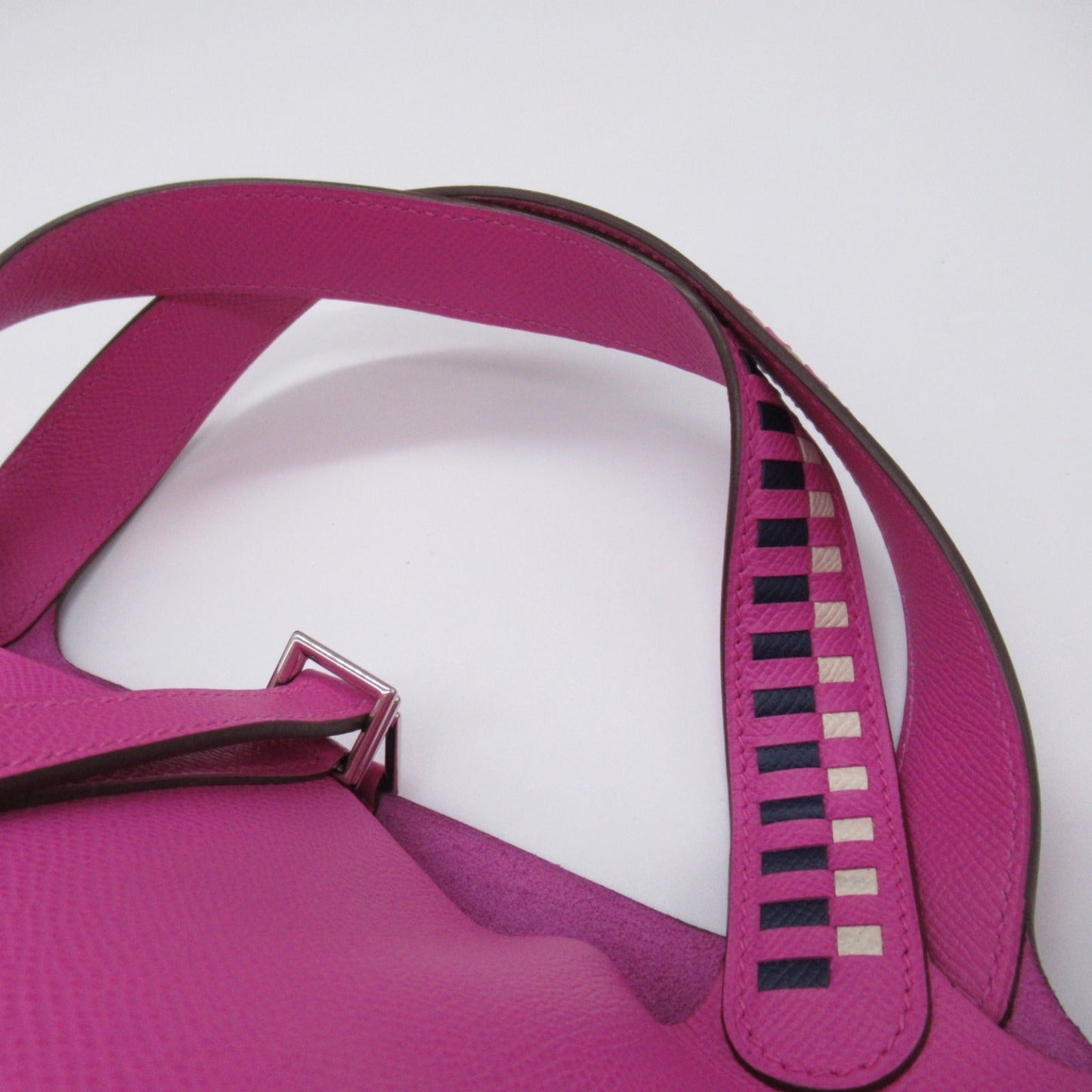 Hermes HERMES Picotin Lock MM Treasury Magnolia Tote Bag Bag Leather Epsom Pink Magnolia/Clé/Blue Sapphire-L 【Ancestral】 EI BRANDOFF