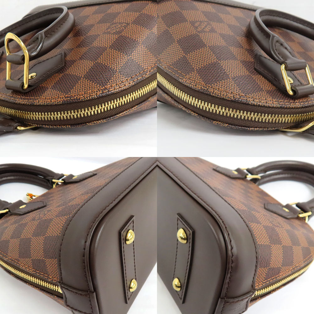 Louis Vuitton ALMA BB N41221 Damier Evene HandBag 2WAY Shoulder Bag Crossbody Brown G Gold Padlock Lugg Key Leather