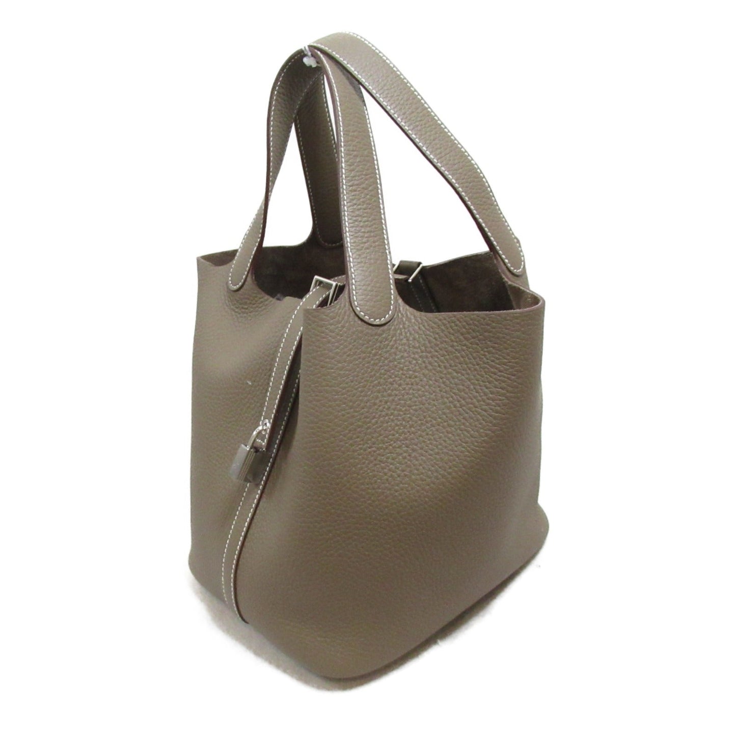Hermes Hermes Picotin Lock MM Tote Bag Tortoise Bag Leather Brown