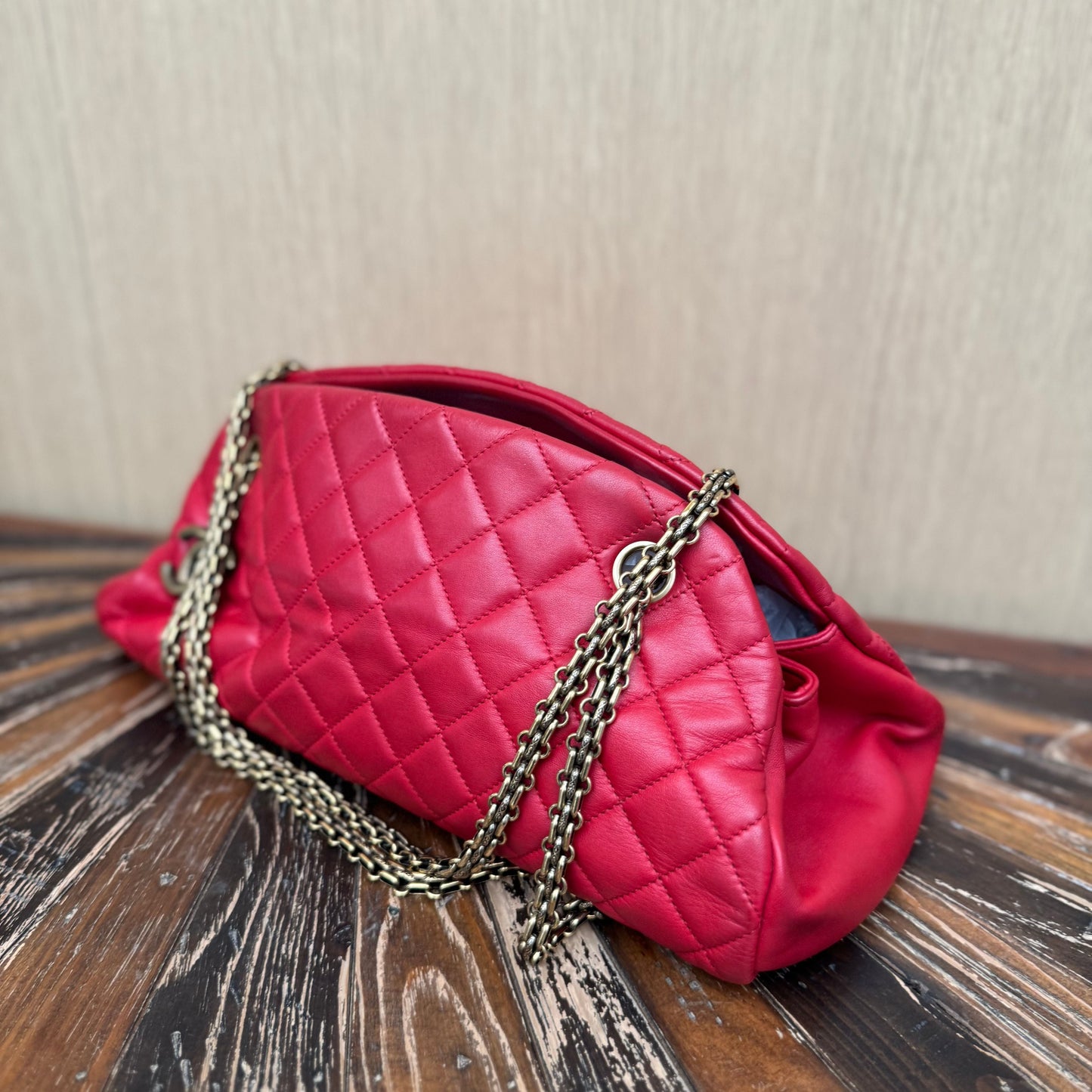 Chanel Medium Just Mademoiselle - Red Shoulder Bags, Handbags