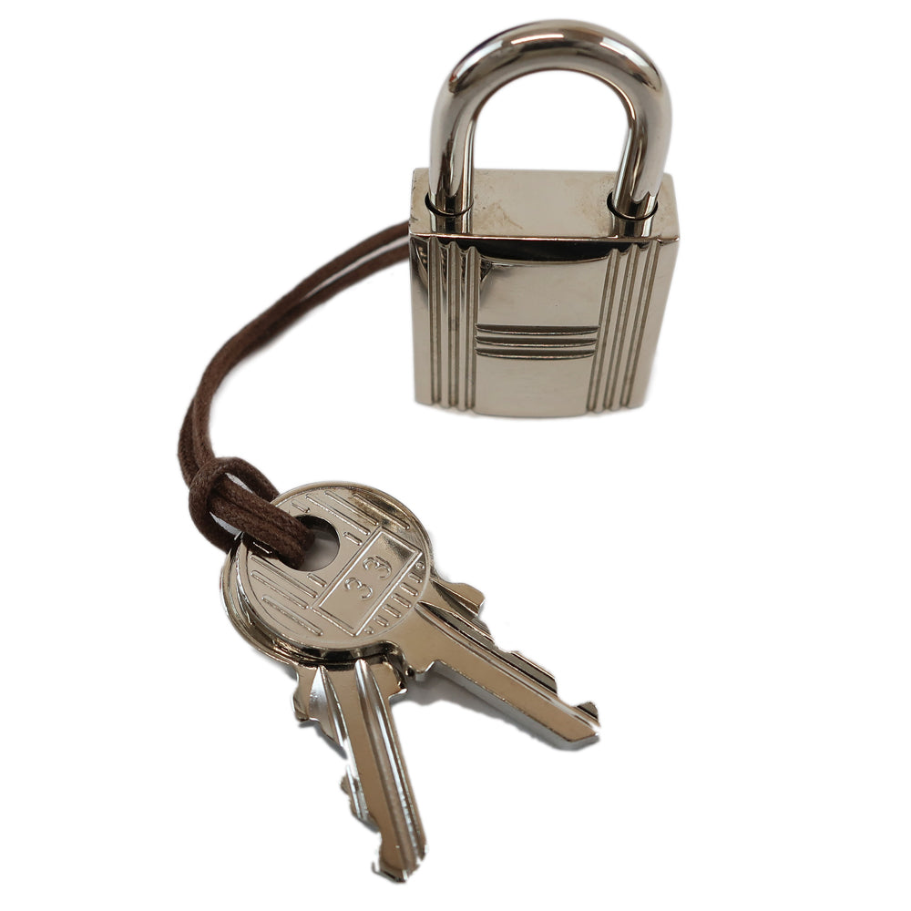 HERMES Hermes Picotin Lock PM N刻 2010 manufactured Pearl Silver Clemence Handbag