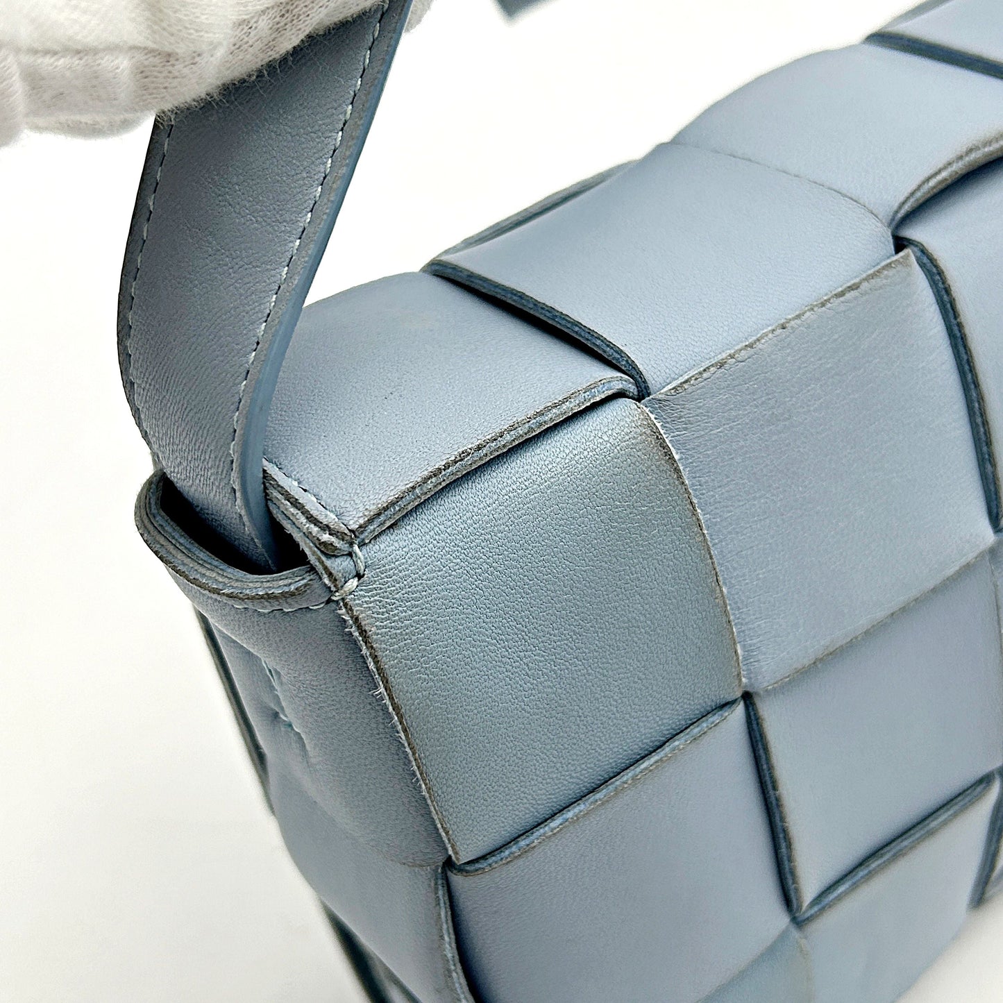 Bottega Veneta Intrecciato Cassette - Blue Crossbody Bags, Handbags LA45028