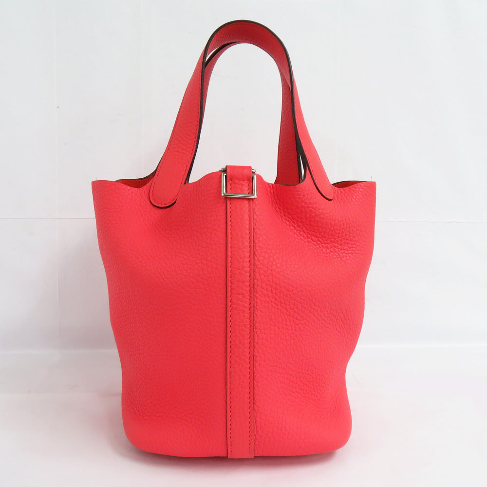 Hermes Picotin Lock PM 18 056289CK Rose Jaipur Clemence Silver Y 2020 Manufacturing Handbag Leather Beauty Wade Quality