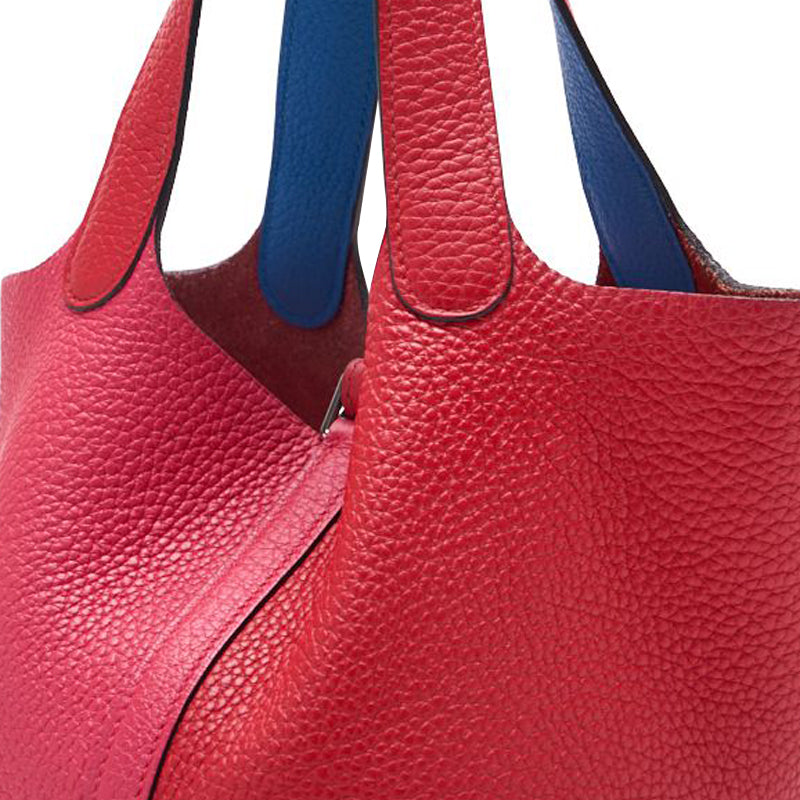 HERMES ERMES Picotin Lock PM Violet Handbag al Clemence Brunel Rouge (Silver G) Handbag Handbag Lady Handbags 【 Delivery】 Vintage s Online