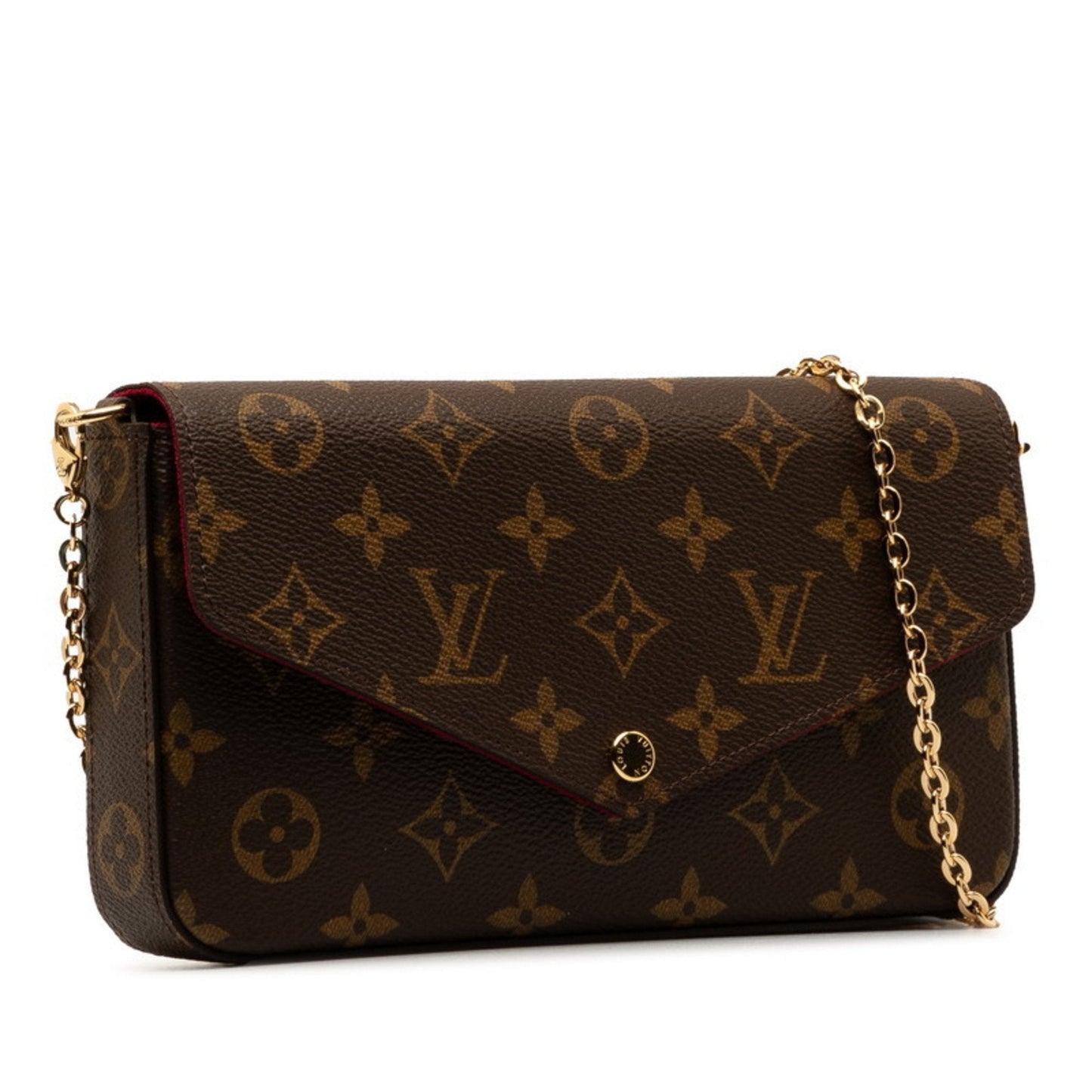 Louis Vuitton pink Pvc Leather Pouch Shoulder Bag