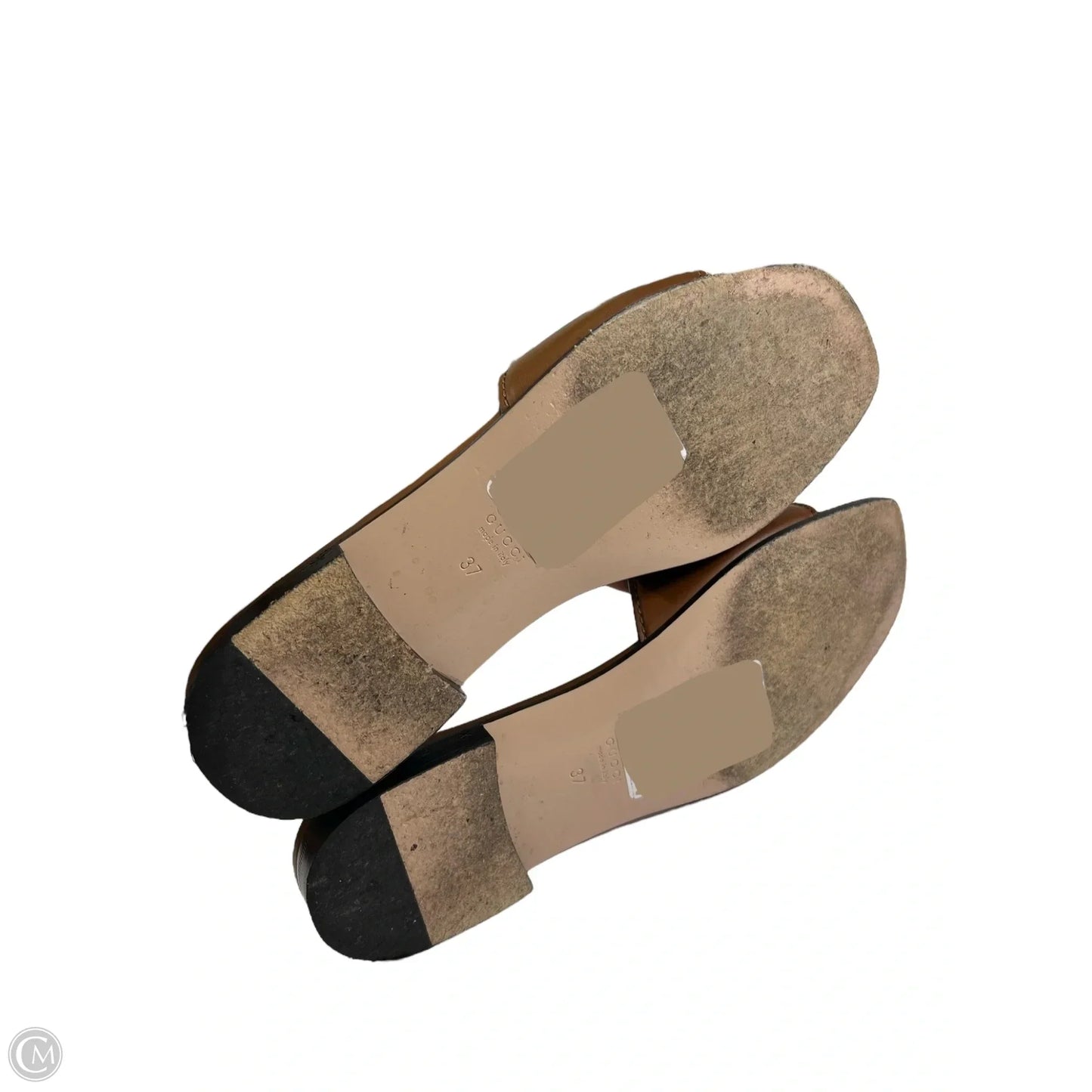 Sandals Luxury Designer By Gucci In Brown, Size: 7