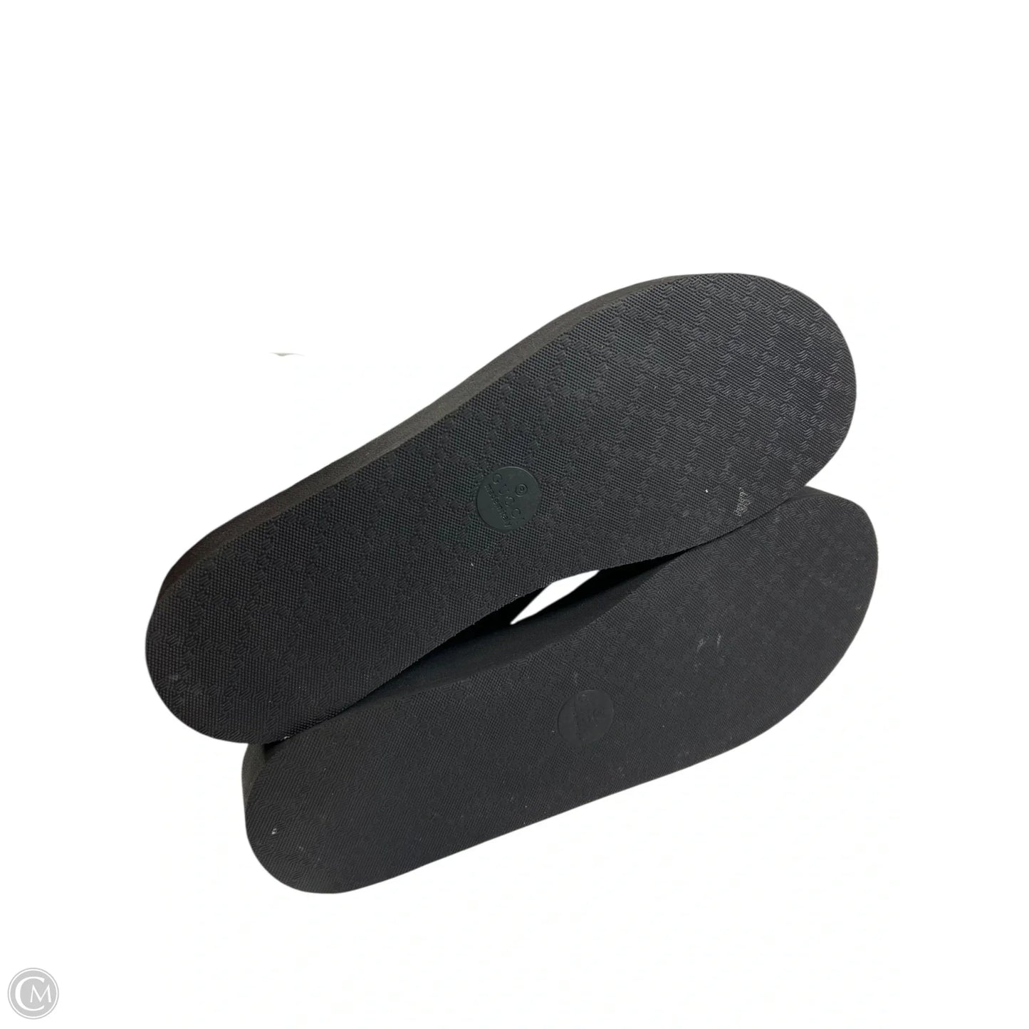 Sandals Flip Flops By Gucci In Black, Size: 11