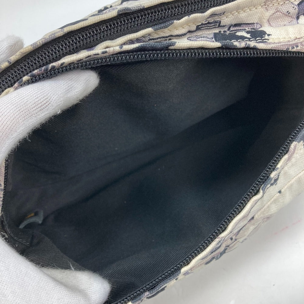 CHANEL Shoulder Bag canvas black Airline Women Used