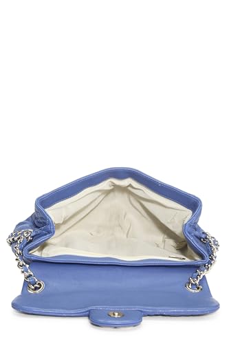 Chanel, Blue Quilted Calfskin Chain Around Shoulder Bag, Blue
