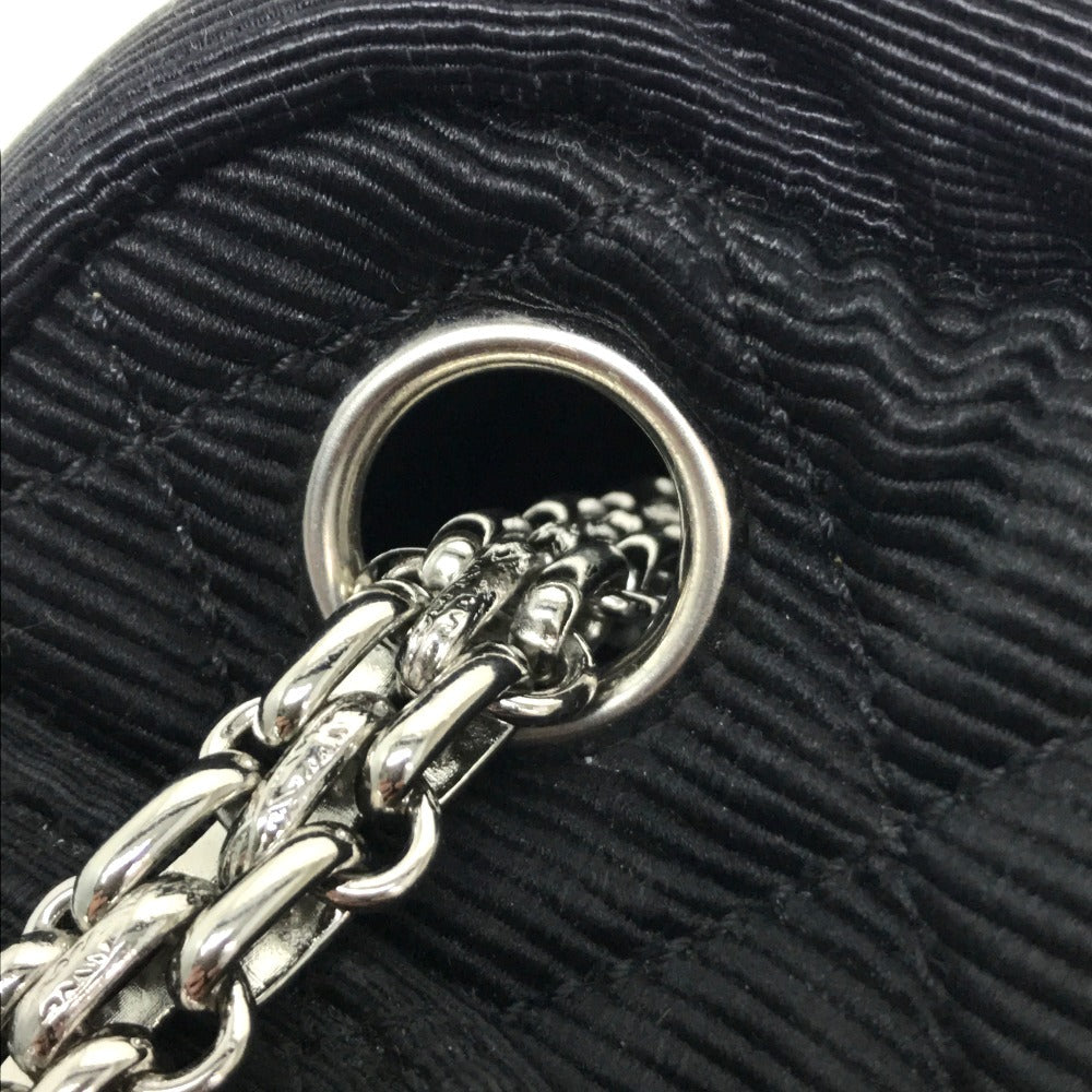CHANEL Shoulder Bag canvas black quilting By color Women Used