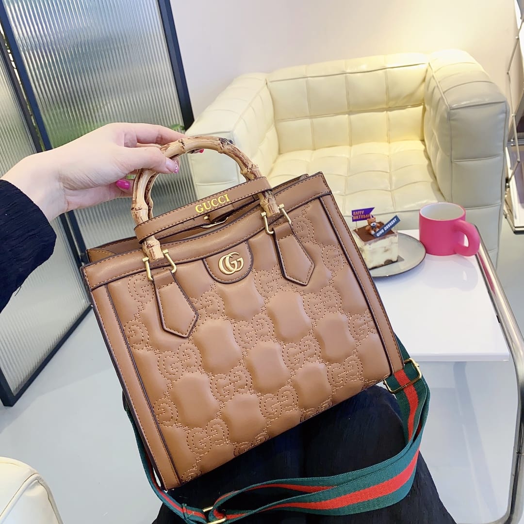 Gucci Diana Handbag Bamboo Handle Tote