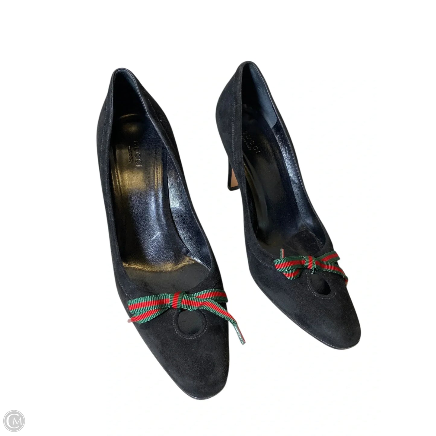 Shoes Luxury Designer By Gucci In Black, Size: 9