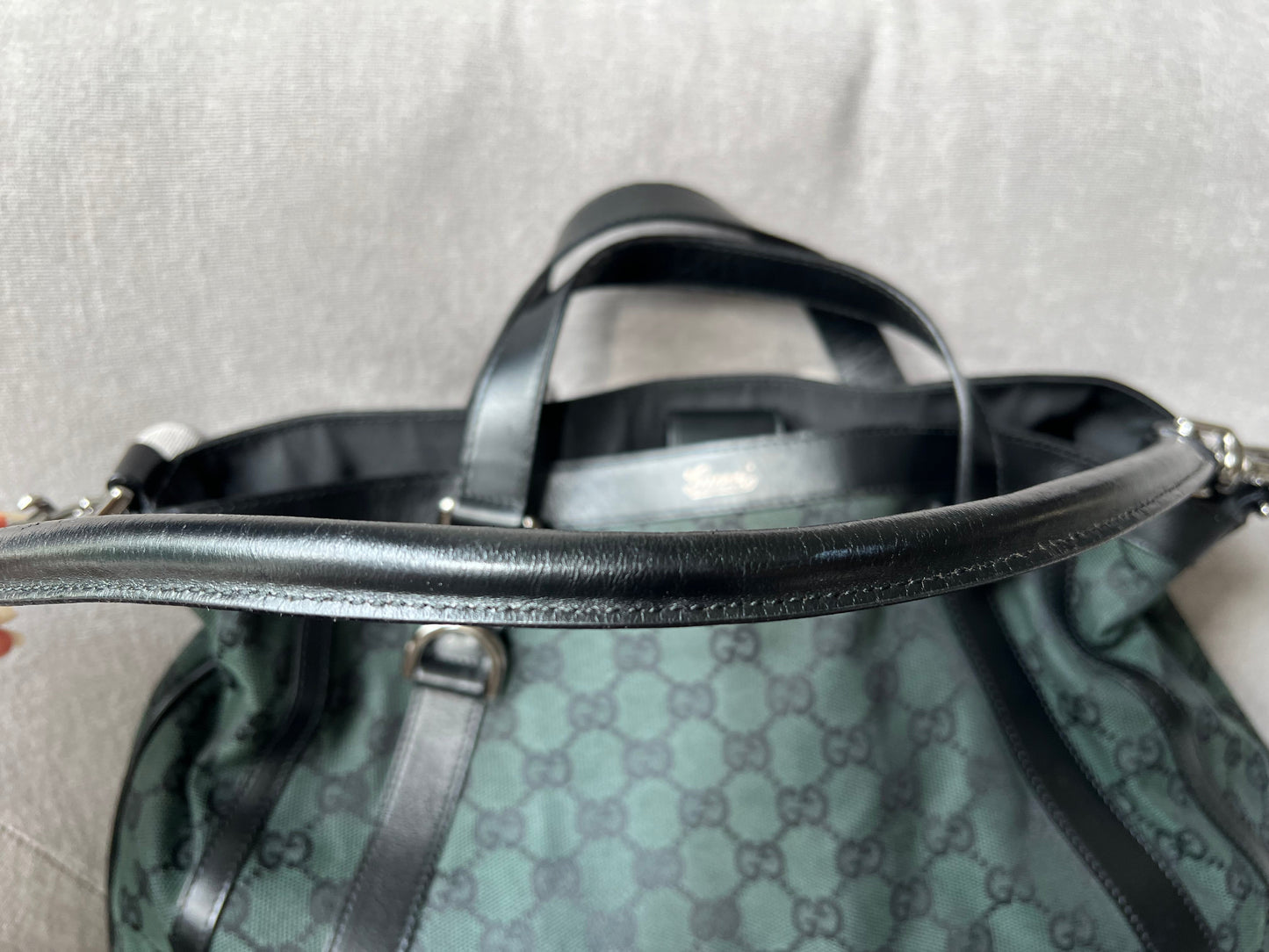 Gucci Abbey Convertible GG Canvas Tote