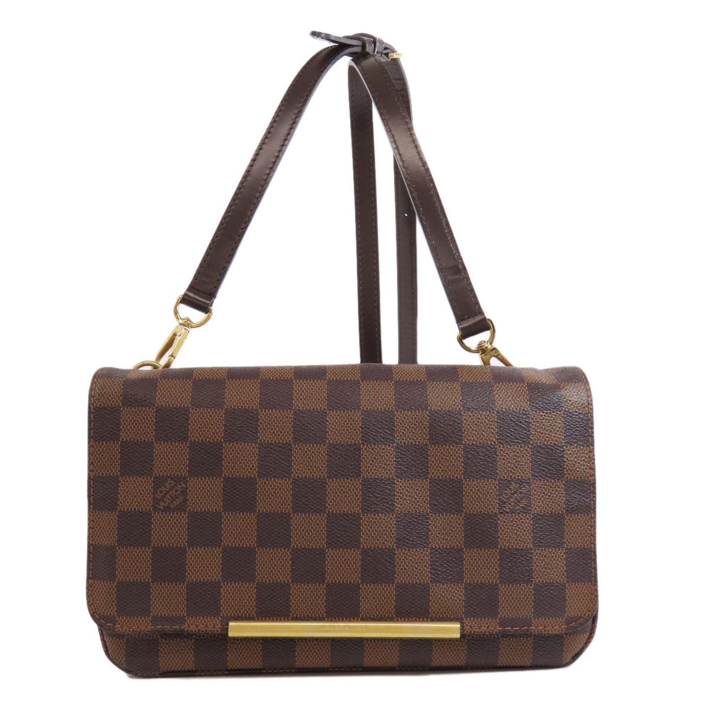 Louis Vuitton Damier Canvas Ebene Damier Canvas Shoulder Bag