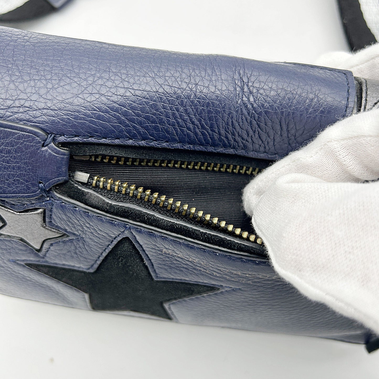 Marc Jacobs Star Embellished Leather Crossbody Bag - Blue Crossbody Bags, Handbags LA17026
