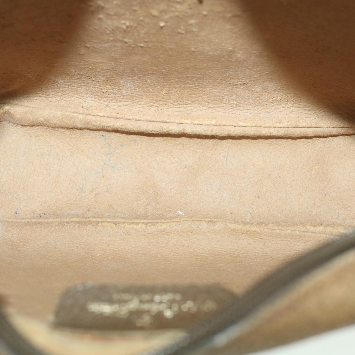 GUCCI Web Sherry Line GG Canvas Clutch Bag PVC Leather Beige Green 89 36428