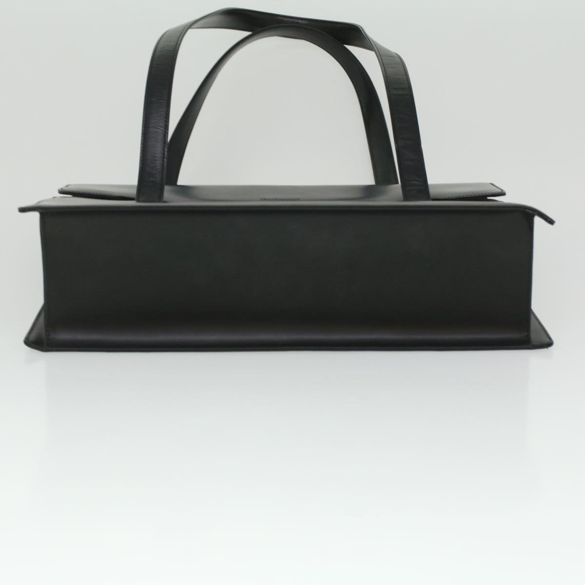 BurberrySs Shoulder Bag Leather Black Auth 36689