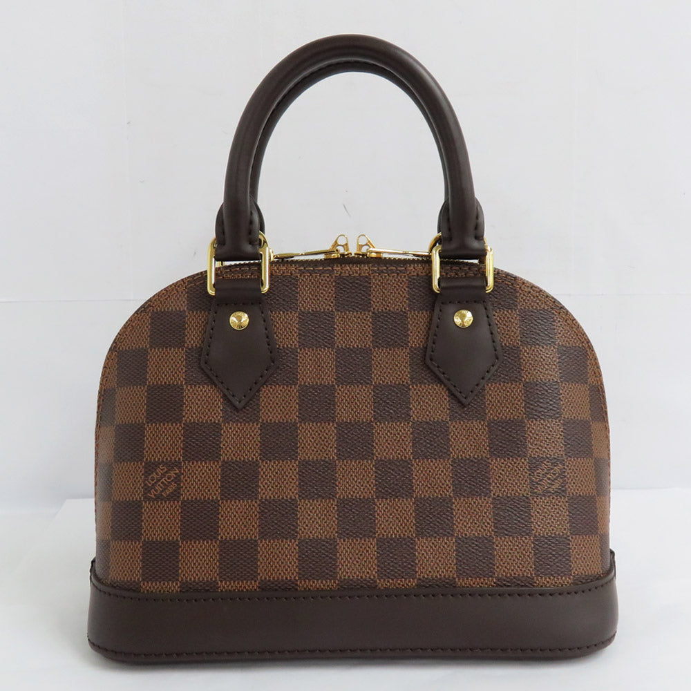 Louis Vuitton ALMA BB N41221 Damier Evene HandBag 2WAY Shoulder Bag Crossbody Brown G Gold Padlock Lugg Key Leather