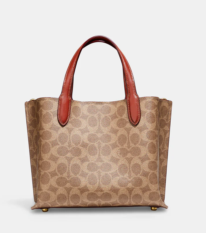 Coach Willow Tote 24 In Signature Canvas