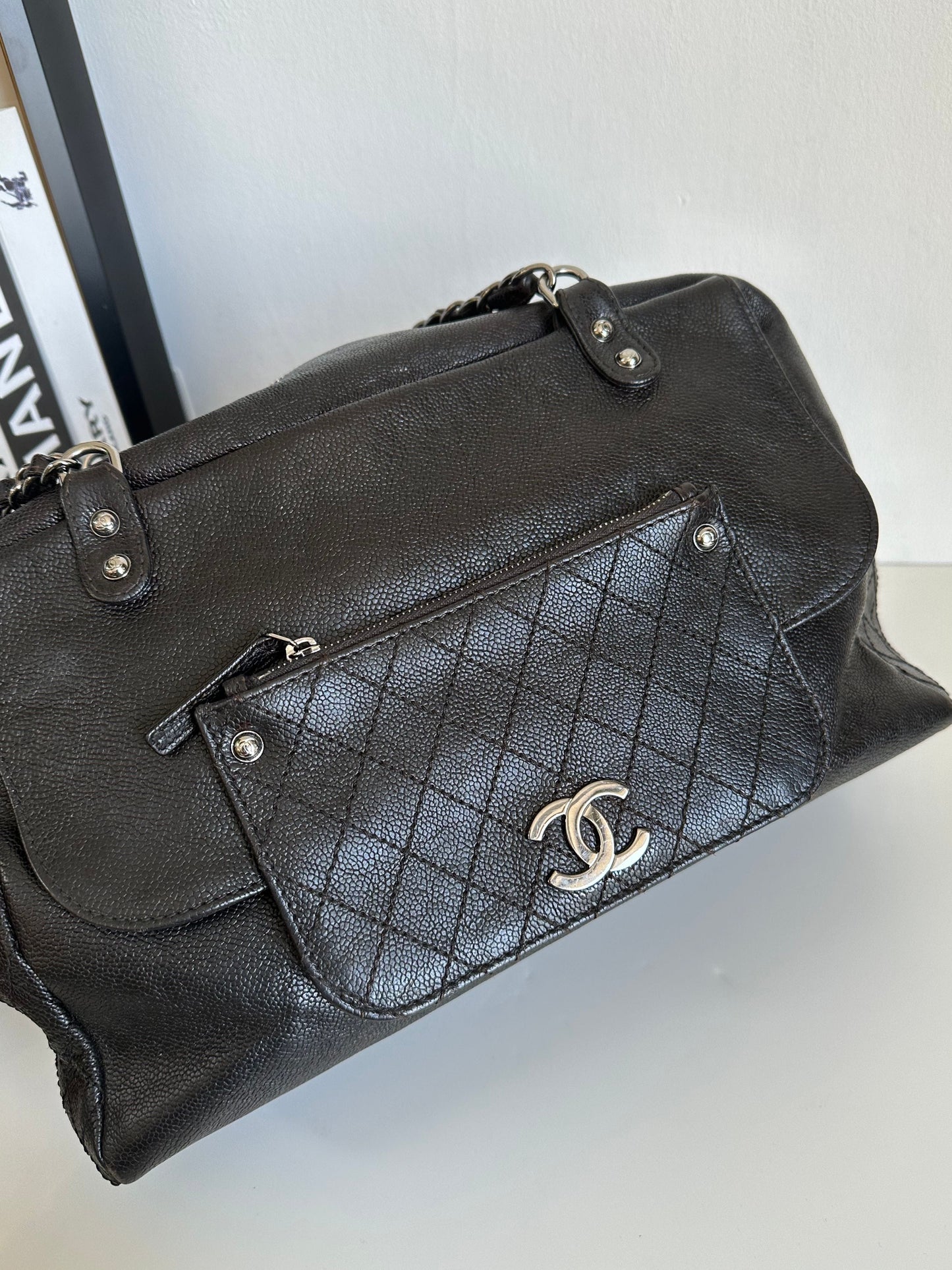 Chanel Pocket in the City Tote - Black Shoulder Bags, Handbags #JIUE