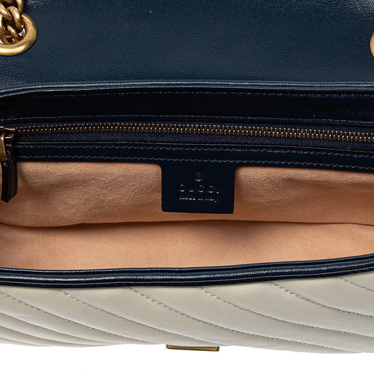 (WMNS) GUCCI Marmont Series Bag Pack Small White 443497-0OLFX-9085