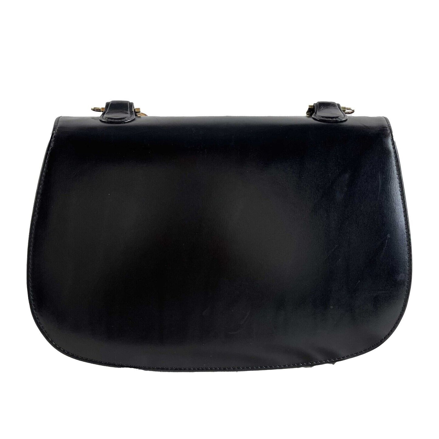 GUCCI Vintage Bamboo Night Handle Black shoulder crossbody bag