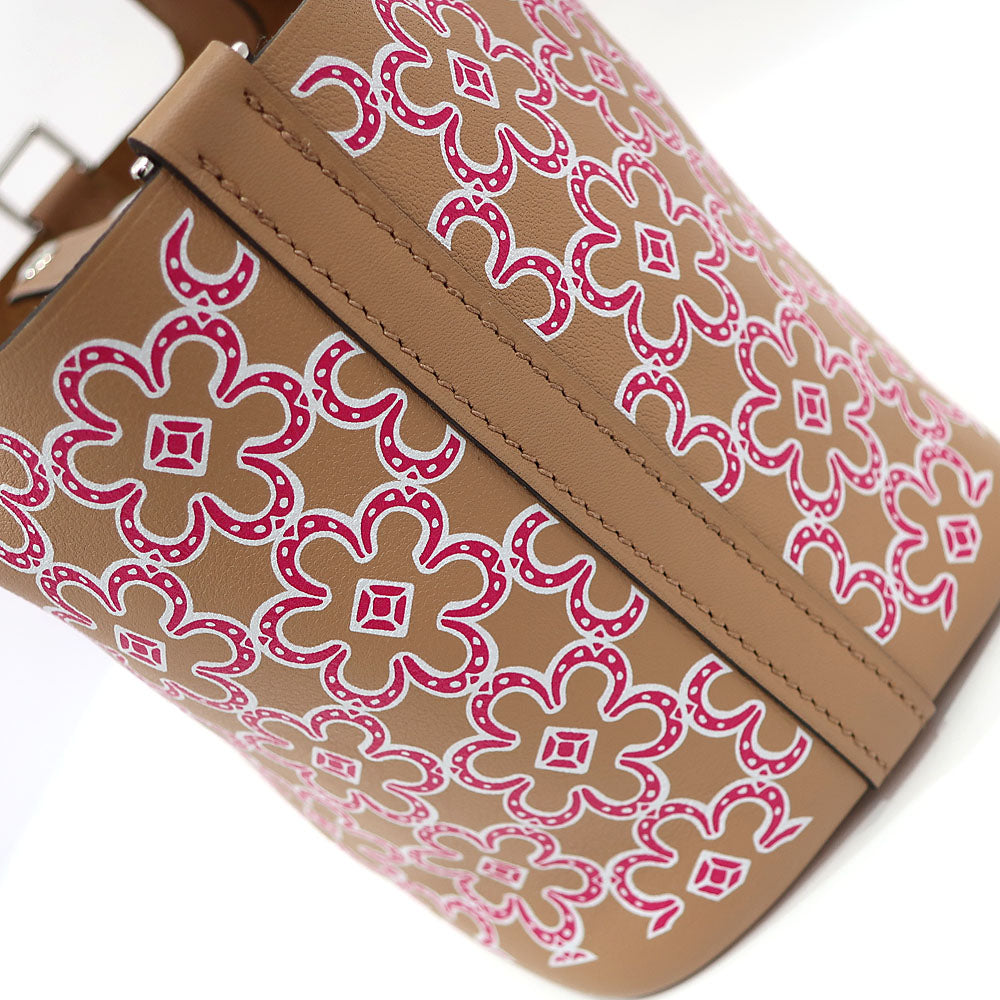 Hermes Handbag Picotin Lock Micro Picotin Lock Micro Daisy Ch/Rose/Blan SV G U Grave 2022 Female Key/Cadena Bag Quality Wood
