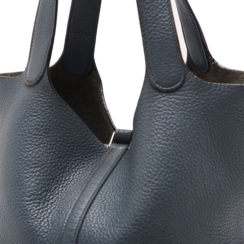 HERMES ERMES Picotin Lock MM Tote Bag Clemence Blue Orange (Silver G ) Tortoise Bag Start Bag Lady Back Shoulder Bag Hybrid 【 Ship】 Dharma Bookstore Online