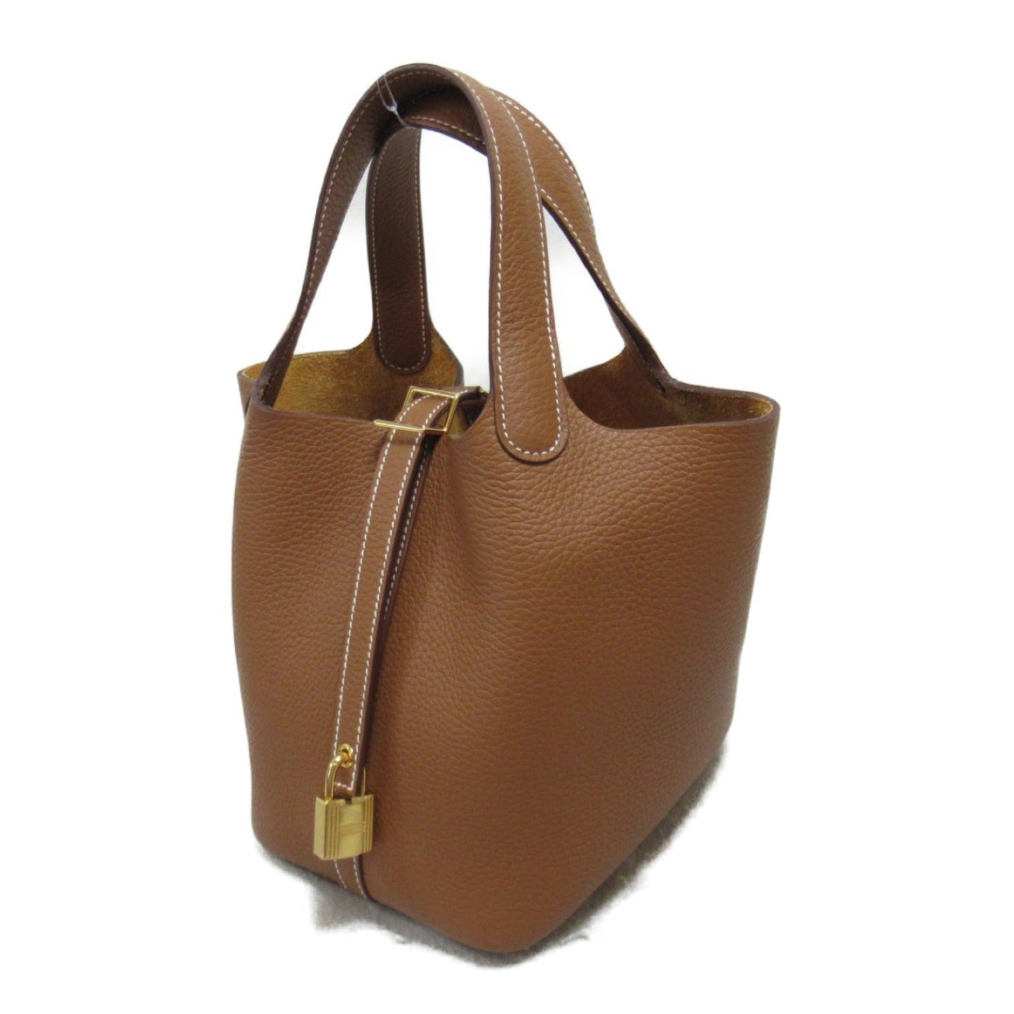 Hermes Picotin Lock PM G Handbag Handbag Leather Triumphant Brown 056289CC