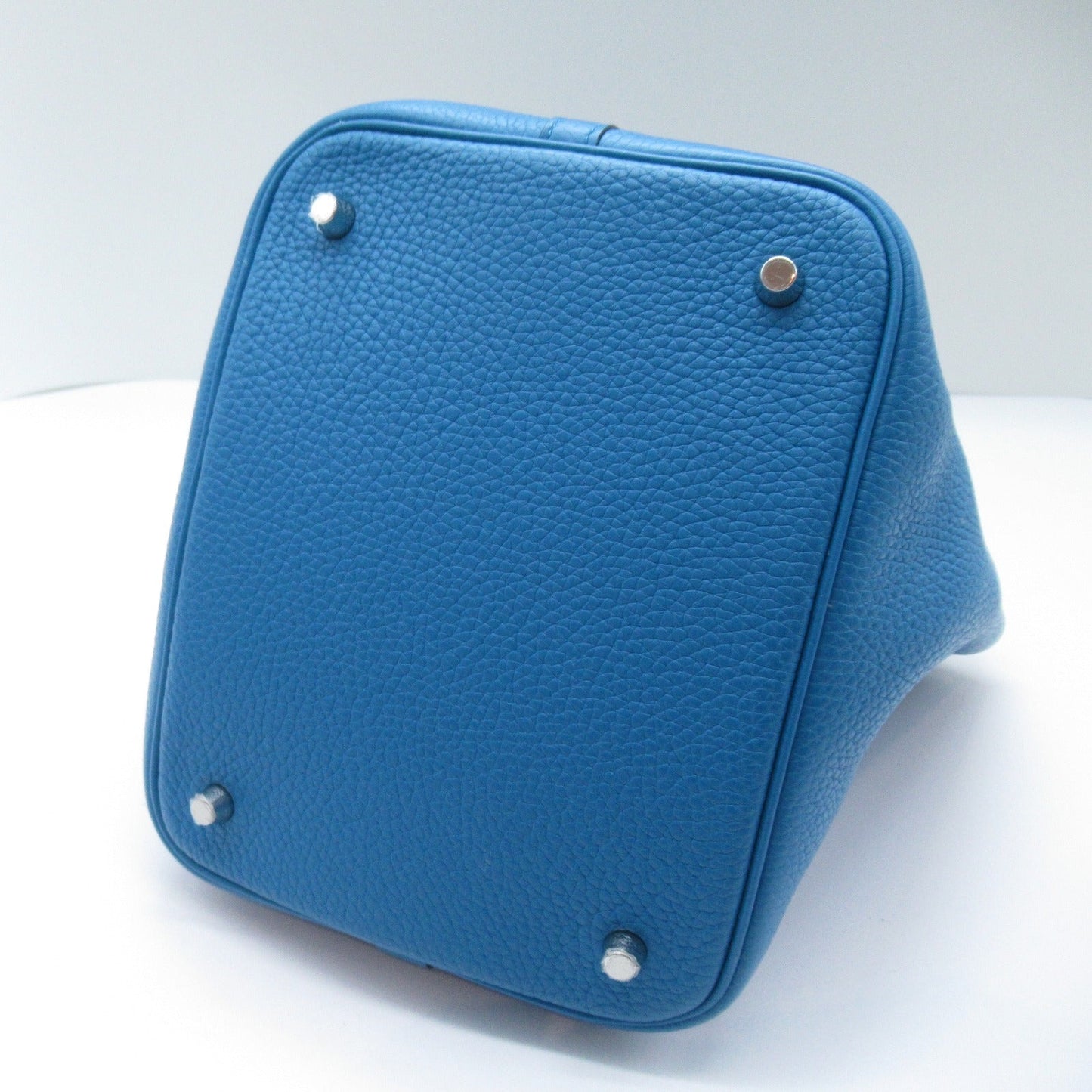 Hermes Picotin Lock MM Blue Paradise Tote Bag