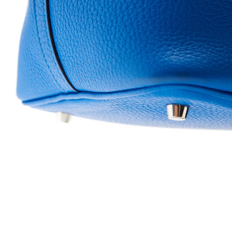 HERMES ERMES Picotin Lock MM Handbag Clemence Blue Indra (Silver G ) Handbag Handbag Lady Handbag Hybrid 【 Delivery】 Eckham s Online