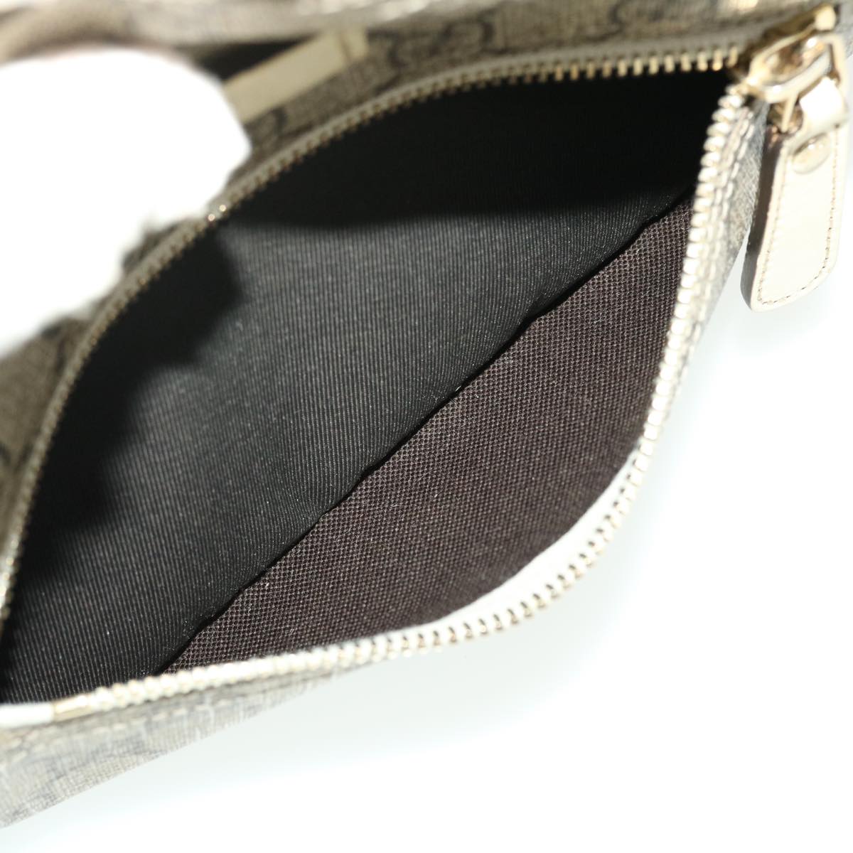 GUCCI GG Canvas Shoulder Bag PVC Leather Beige 201447 43748