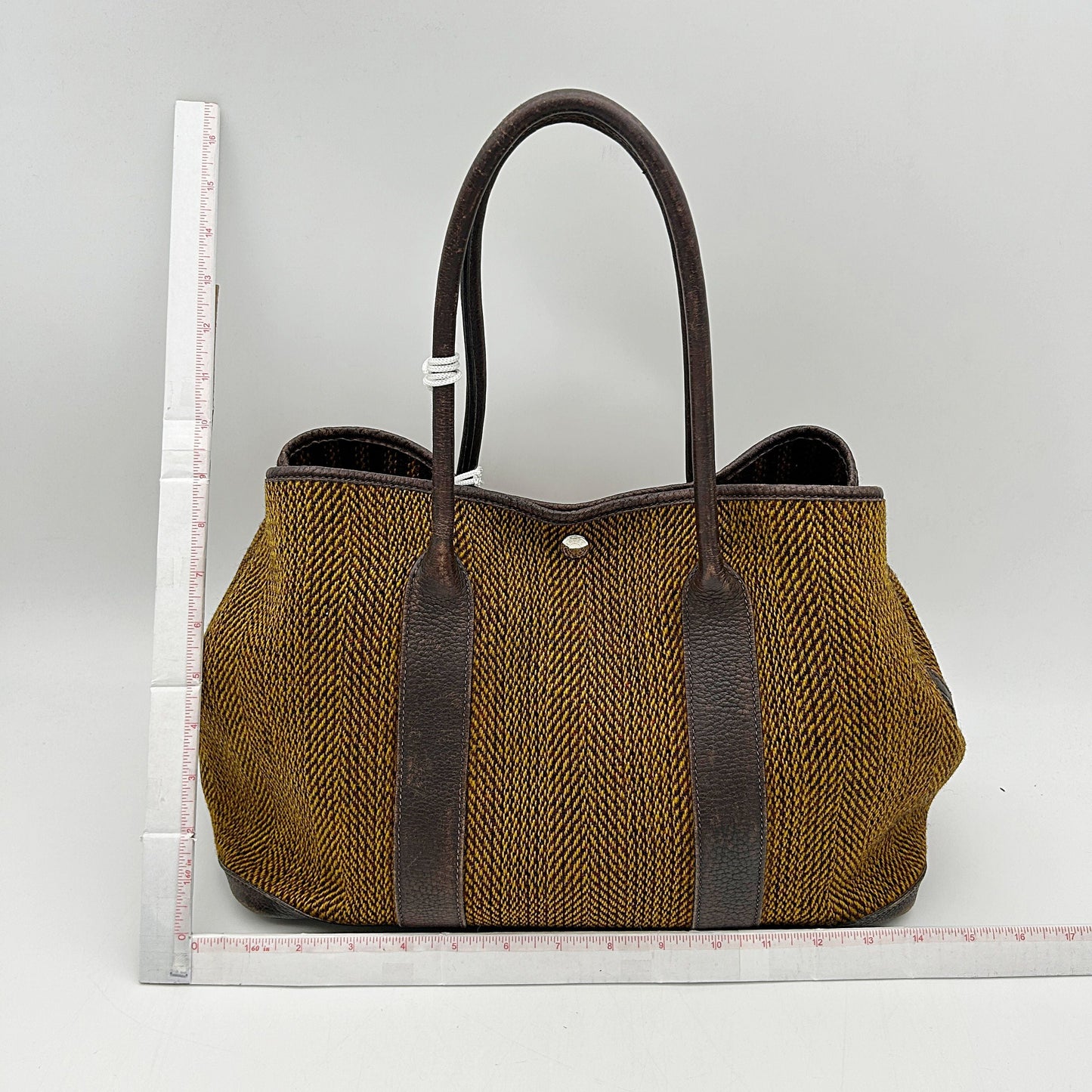 Hermès Tweed Garden Party 36 - Brown Totes, Handbags LA17296