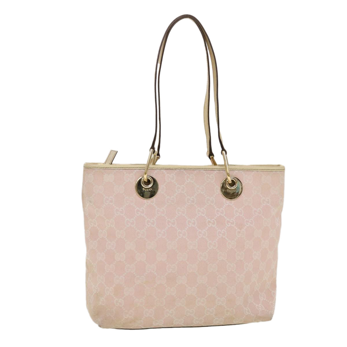 GUCCI GG Canvas Tote Bag Pink 139552 44265