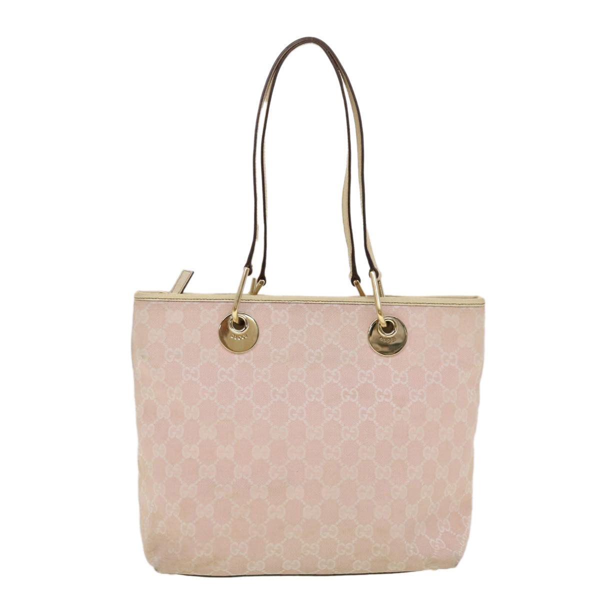 GUCCI GG Canvas Tote Bag Pink 139552 44265