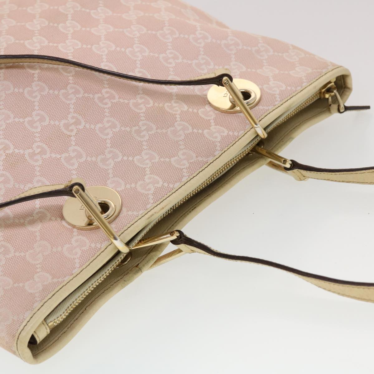 GUCCI GG Canvas Tote Bag Pink 139552 44265