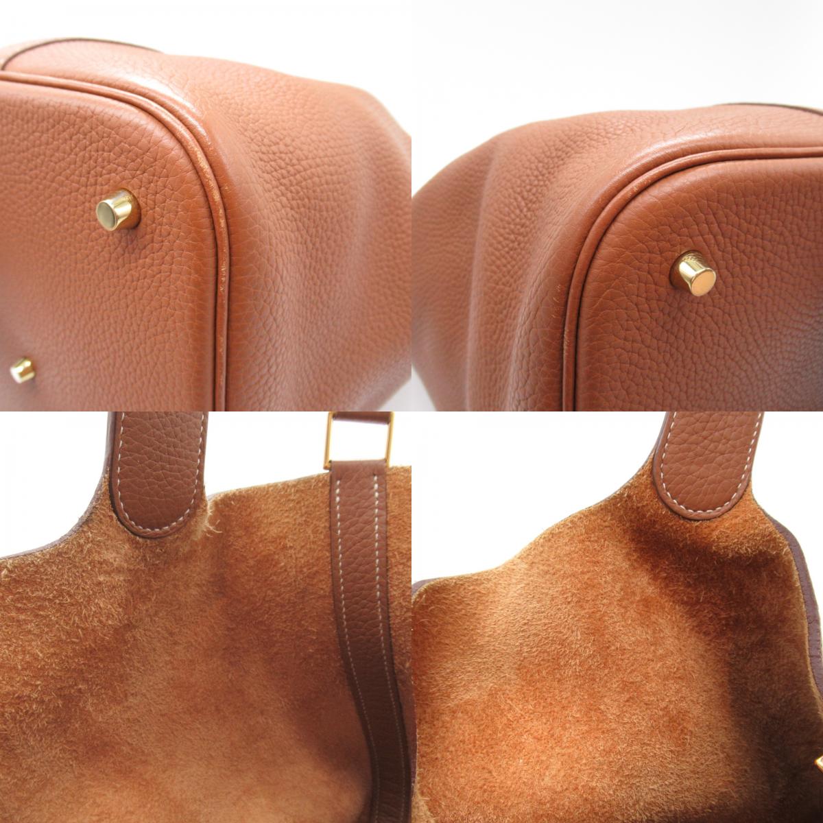 Hermes Picotin Lock GM G Handbag Bag Clemence Brown