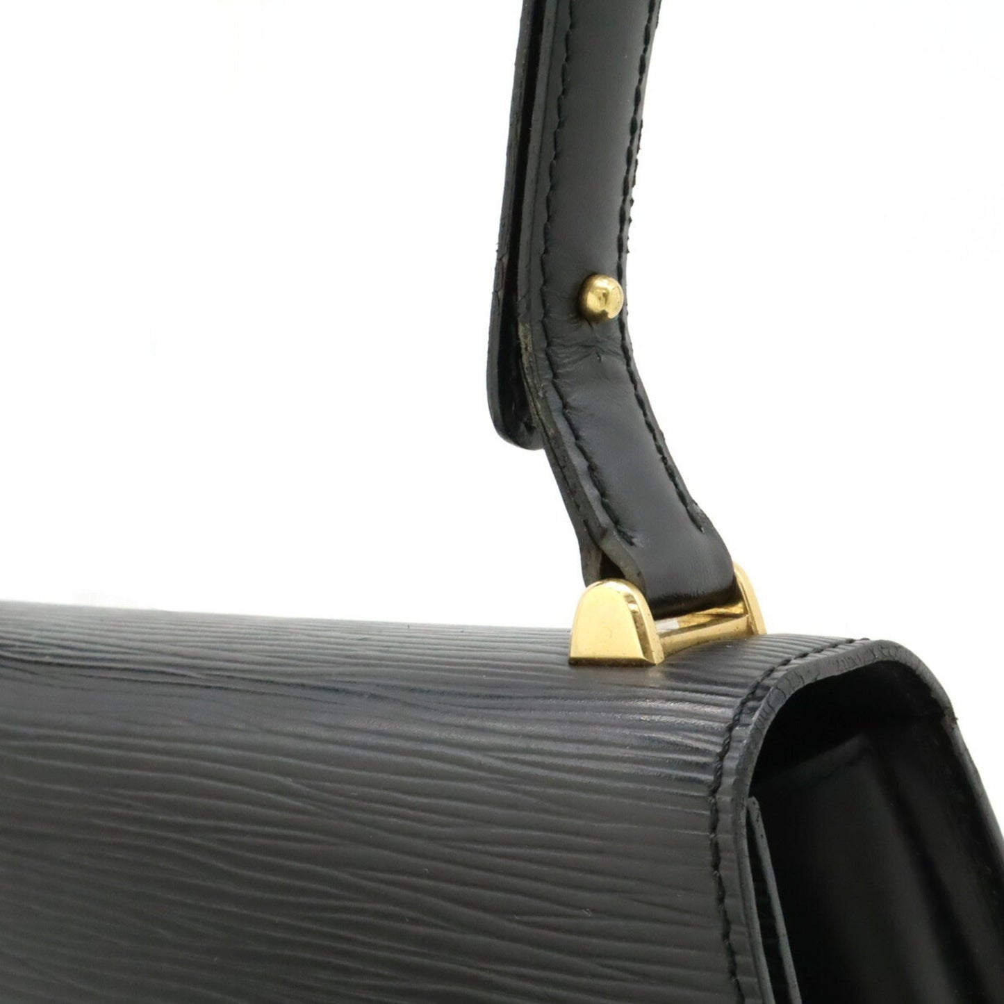 Louis Vuitton Epi Noir Epi Leather Handbag Shoulder Bag