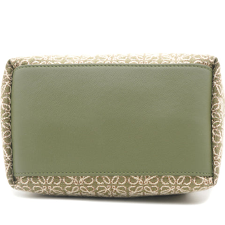 LOEWE Small Cubi Anagram Jacquard Canvas Shoulder Bag