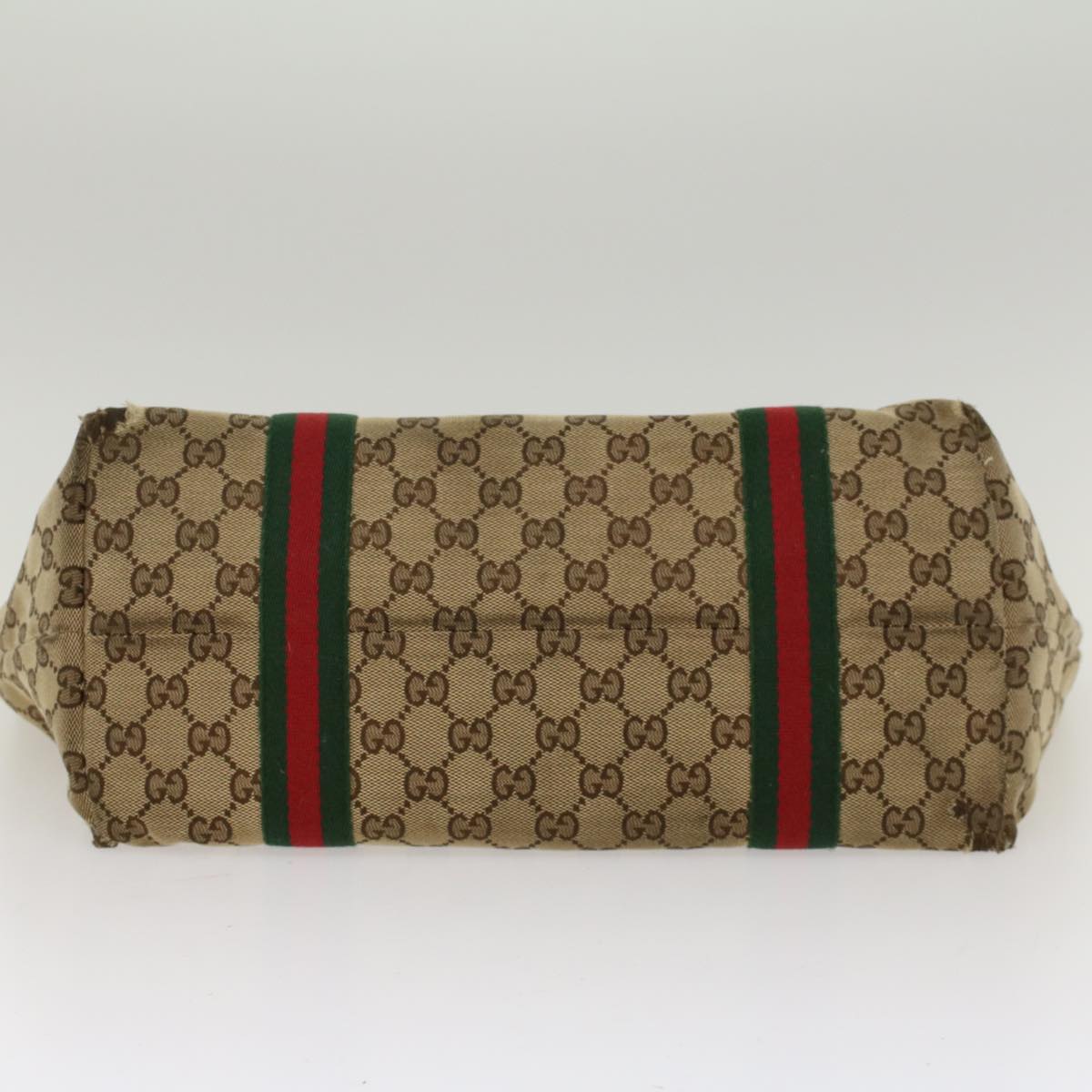 GUCCI GG Canvas Web Sherry Line Shoulder Bag Beige Red Green 139260 47709