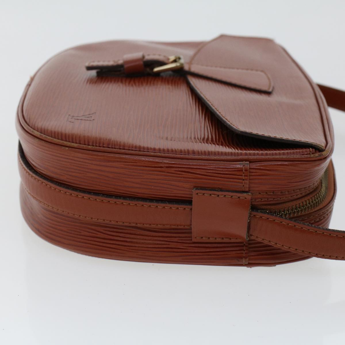 LOUIS VUITTON Epi June Feuille Shoulder Bag Kenya Brown M52153 LV 47955