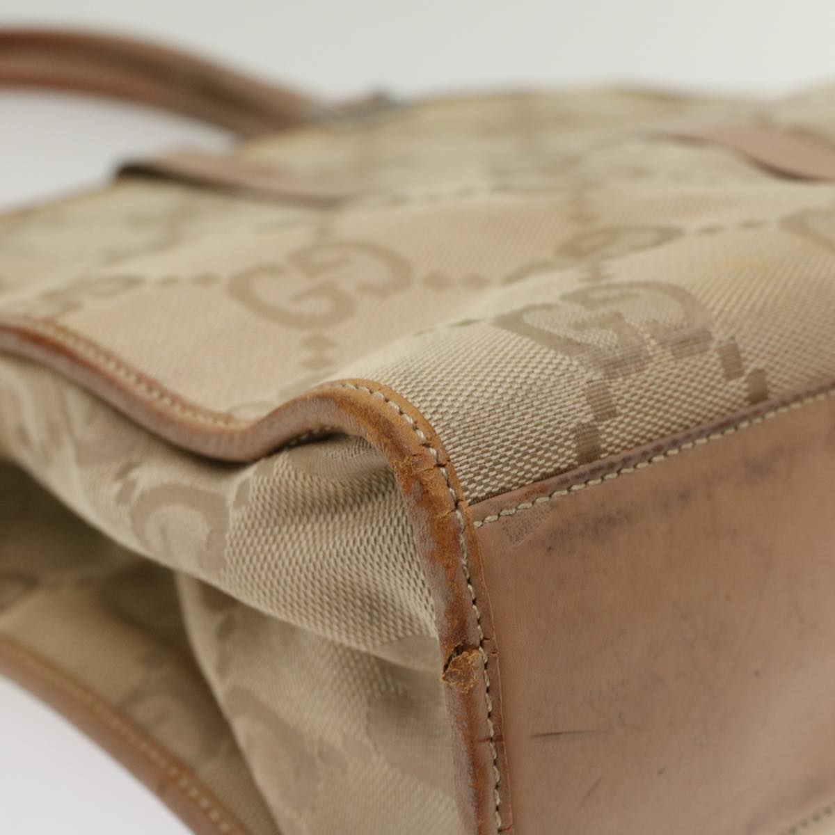 GUCCI GG Canvas Jackie Tote Bag Beige 47994