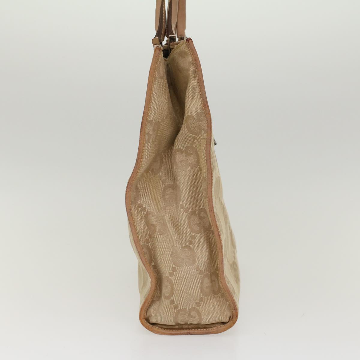 GUCCI GG Canvas Jackie Tote Bag Beige 47994